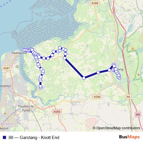 88 bus Line Map