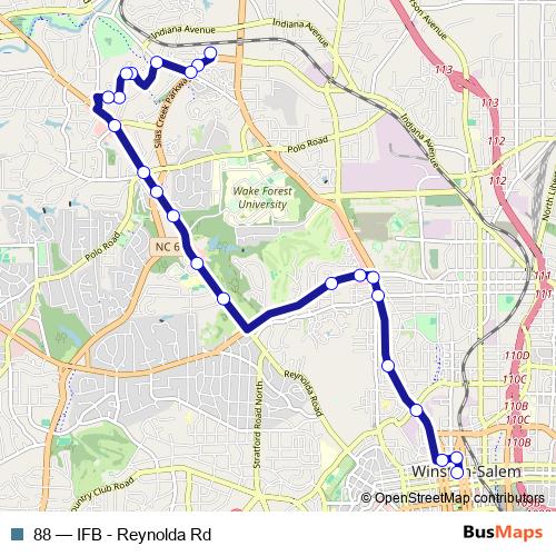 88 bus Line Map
