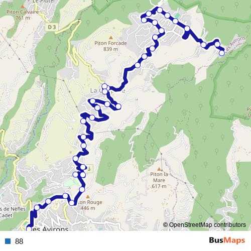 88 bus Line Map