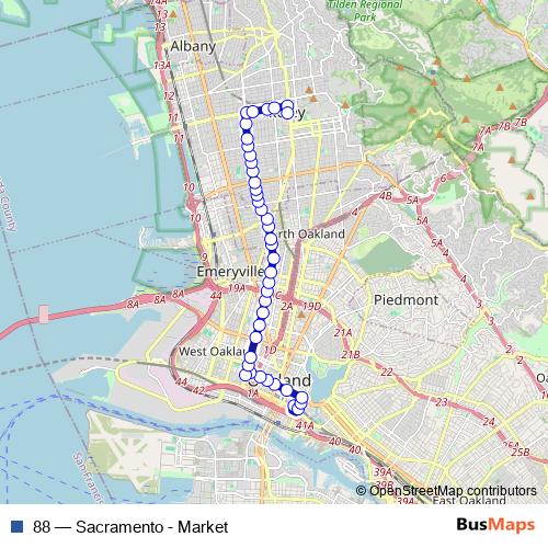 88 bus Line Map