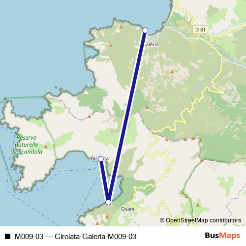 M009-03 ferry Line Map
