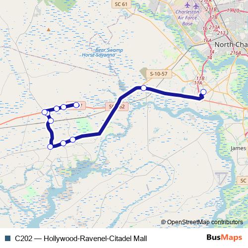 C202 bus Line Map