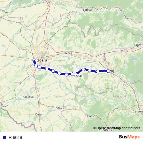 R 9619 rail Line Map