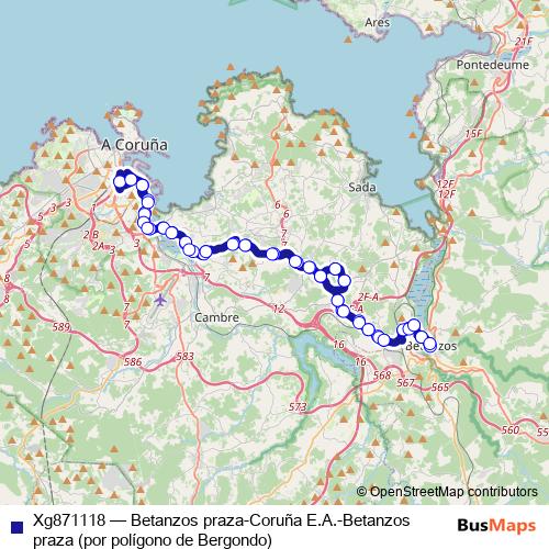Xg871118 bus Line Map
