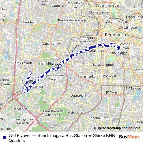 G-6 Flyover bus Line Map