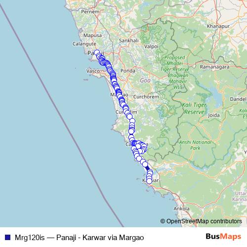 Mrg120is bus Line Map