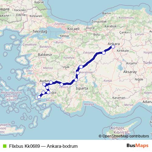 Flixbus Kk0689 bus Line Map