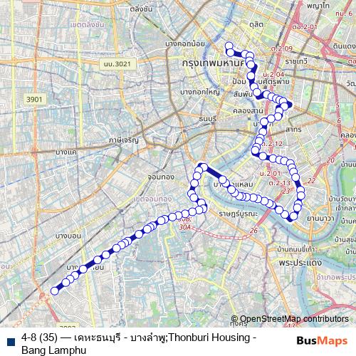 4-8 (35) bus Line Map