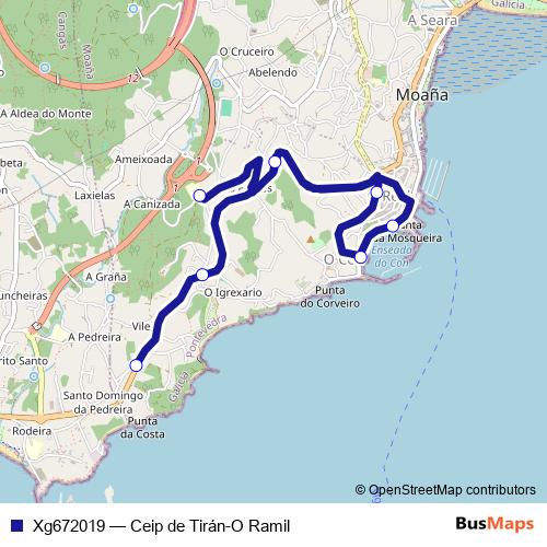 Xg672019 bus Line Map