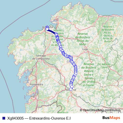 Xg843005 bus Line Map