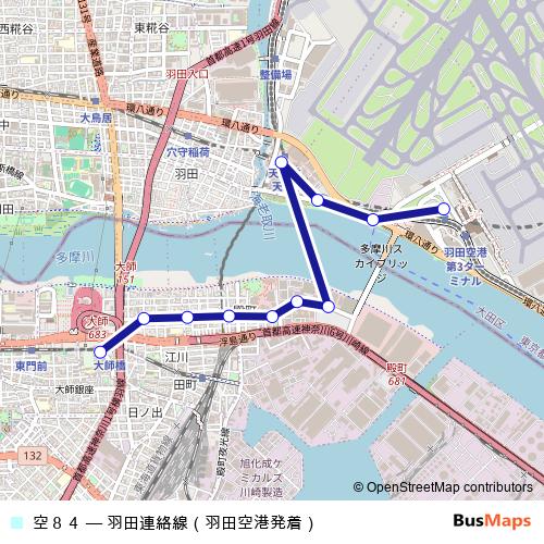 空８４ bus Line Map