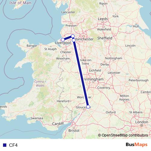 CF4 bus Line Map