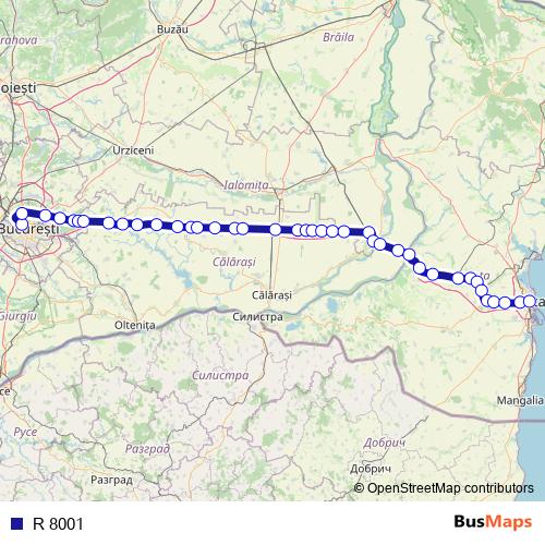 R 8001 rail Line Map