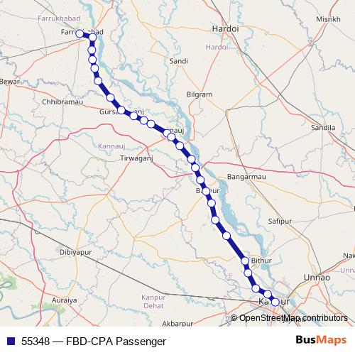 55348 rail Line Map
