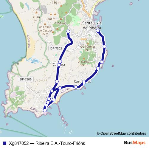 Xg847052 bus Line Map