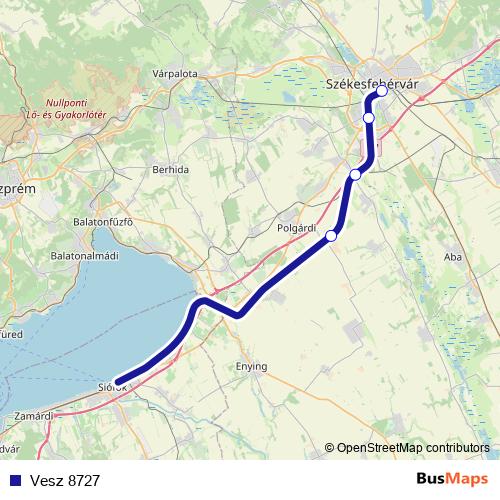 Vesz 8727 rail Line Map