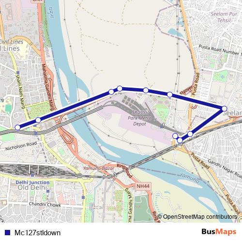 Mc127stldown bus Line Map
