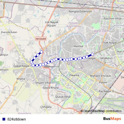 824stldown bus Line Map