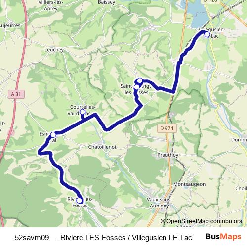 52savm09 bus Line Map