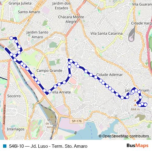 546l-10 bus Line Map