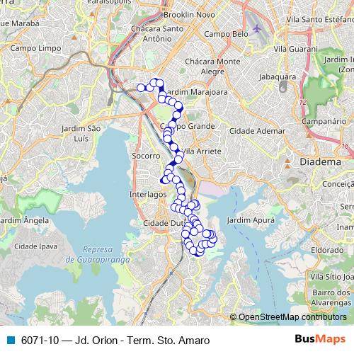 6071-10 bus Line Map