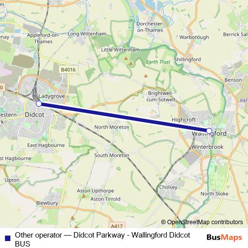 Other operator bus Line Map