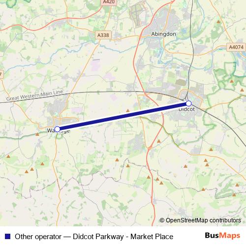 Other operator bus Line Map