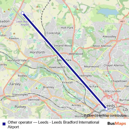Other operator bus Line Map