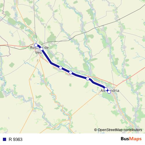 R 9363 rail Line Map
