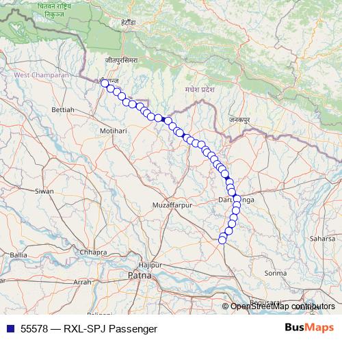 55578 rail Line Map