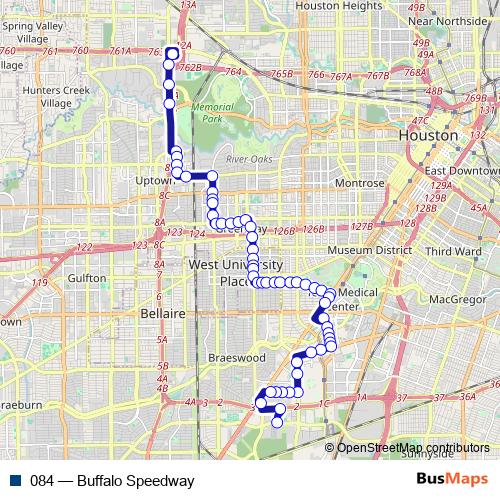 084 bus Line Map