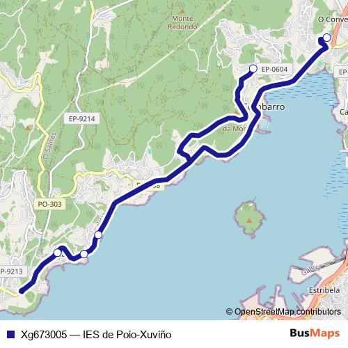 Xg673005 bus Line Map