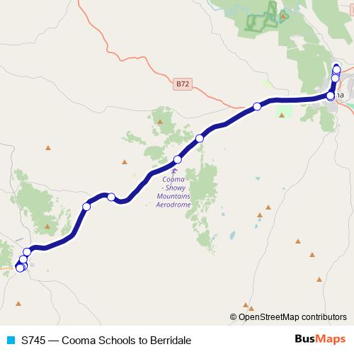 S745 bus Line Map