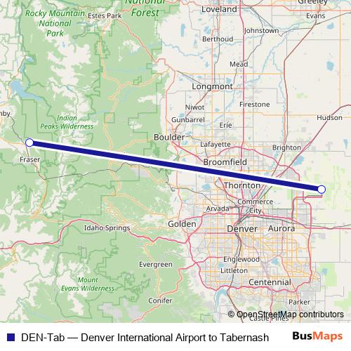 DEN-Tab bus Line Map