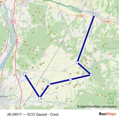 26-24017 bus Line Map
