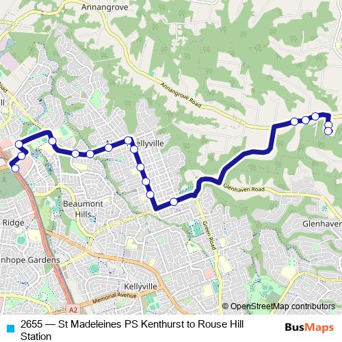 2655 bus Line Map