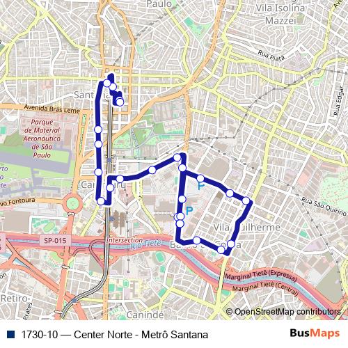 1730-10 bus Line Map