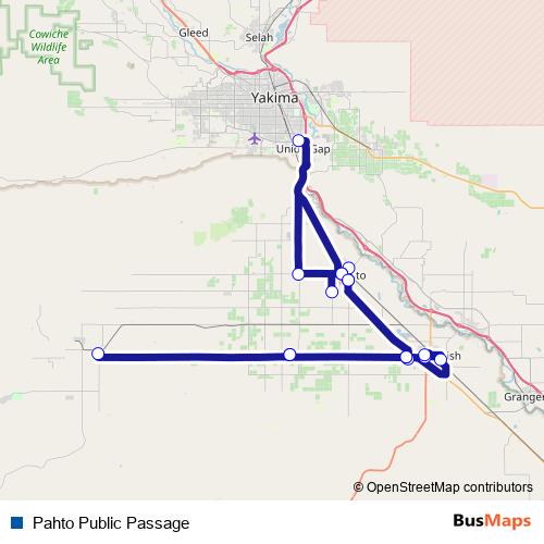 Pahto Public Passage bus Line Map