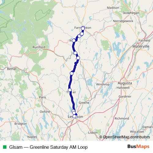 Glsam bus Line Map