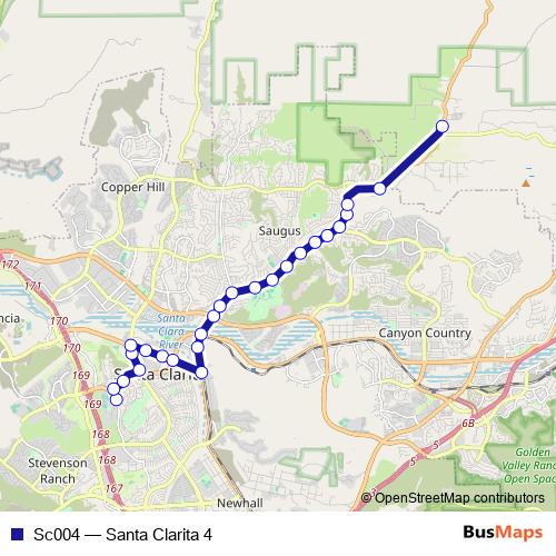 Sc004 bus Line Map