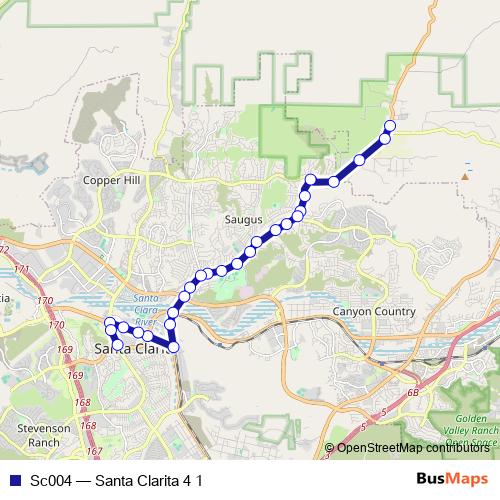 Sc004 bus Line Map