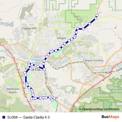 Sc004 bus Line Map