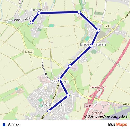 Wü1alt metro Line Map