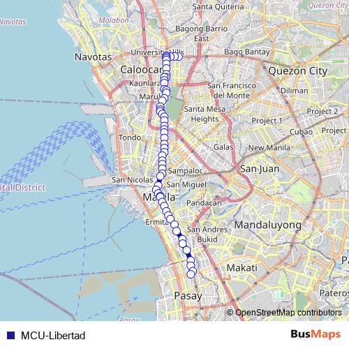 MCU-Libertad bus Line Map