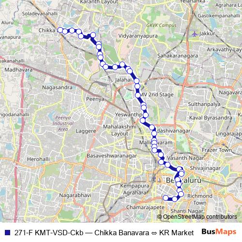 271-F KMT-VSD-Ckb bus Line Map
