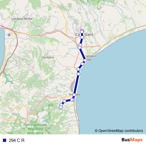 294 C R bus Line Map