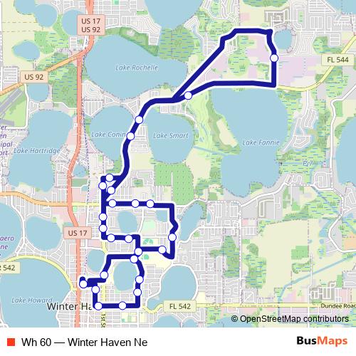 Wh 60 bus Line Map