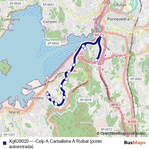 Xg628020 bus Line Map