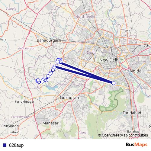 828aup bus Line Map