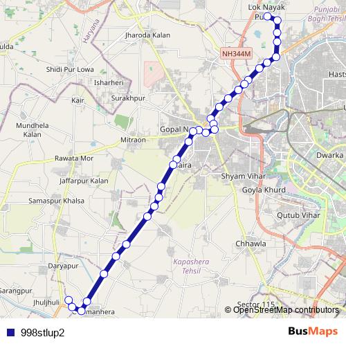 998stlup2 bus Line Map